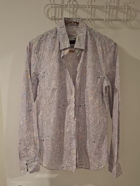 Simons (Contemporaine) Liberty Fabric Lavender & Floral Print Shirt (Size M)